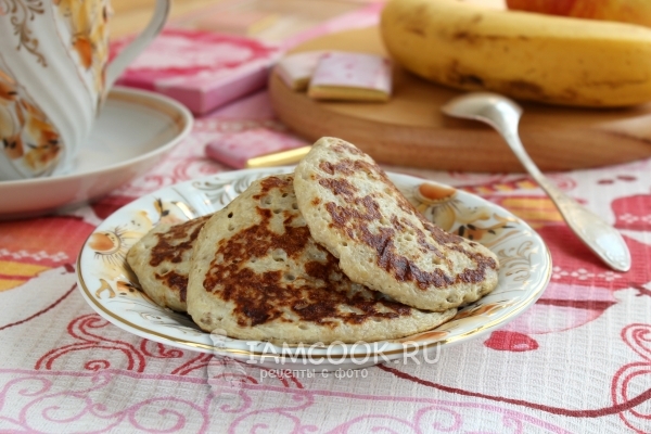 Фото банановых оладий без муки