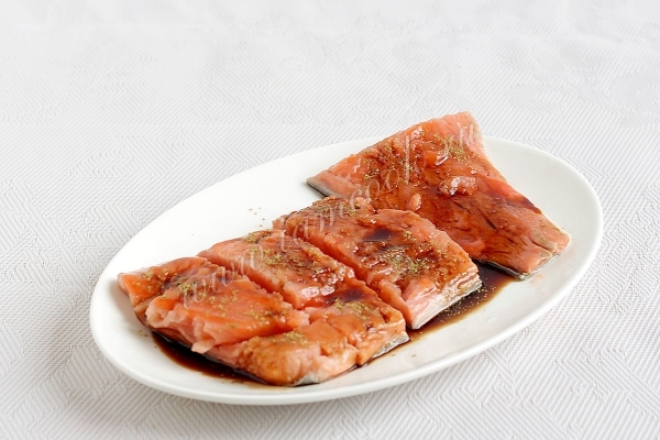 Горбуша в маринаде