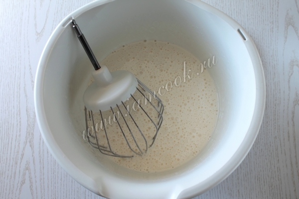 Яйца взбитые с сахаром