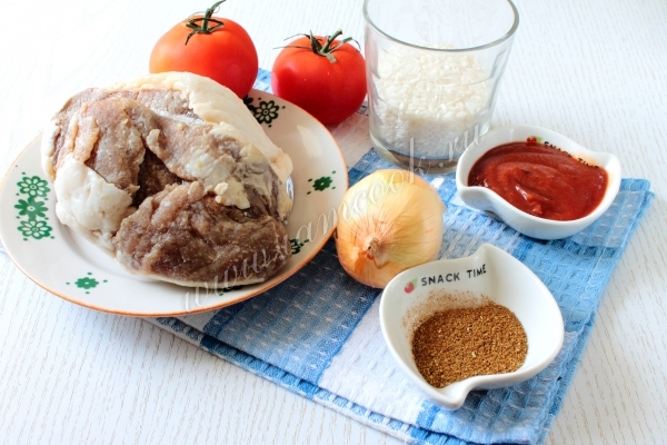 Ингредиенты для харчо в мультиварке