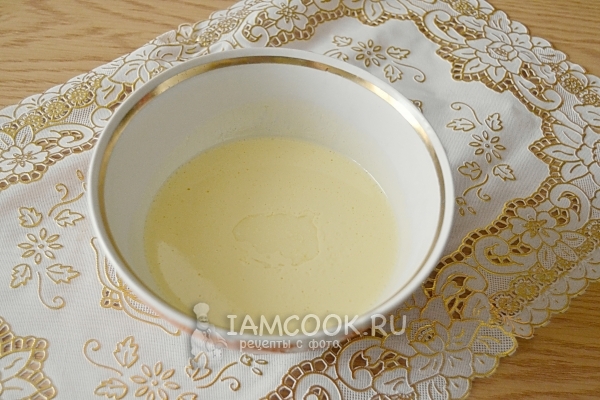 Добавить маргарин и уксус