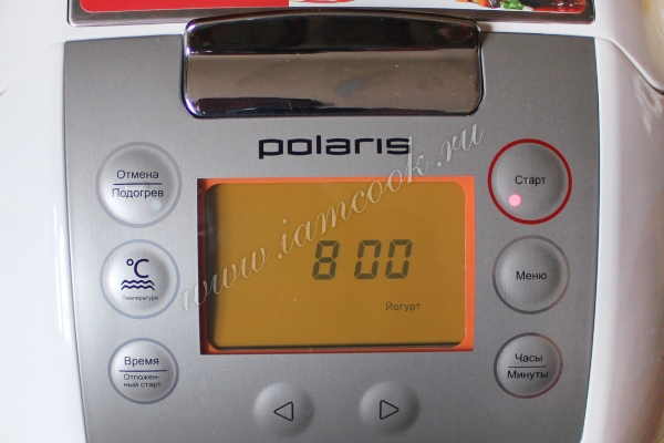 Процесс приготовления йогурта в мультиварке