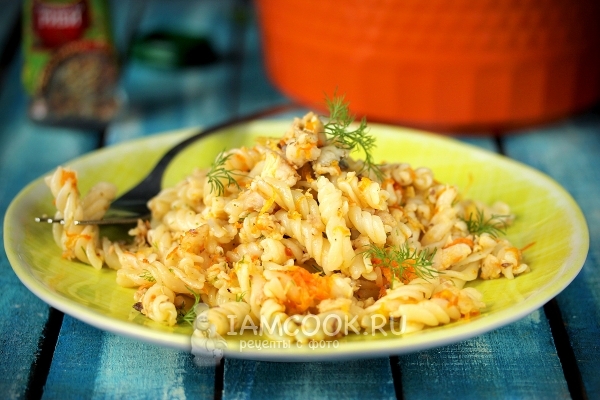 Макароны с рыбой