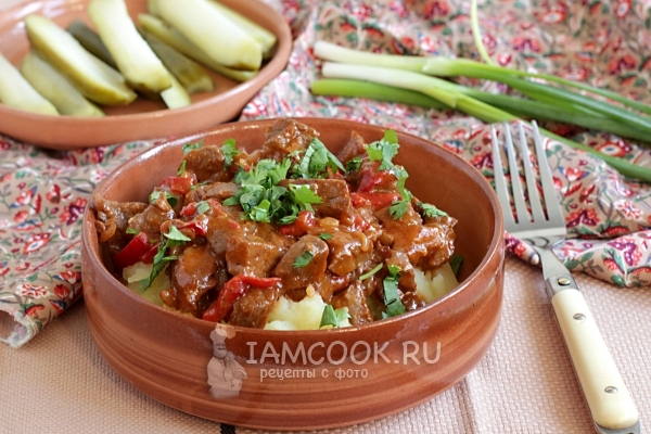 Фото говядины в томатно-сметанном соусе