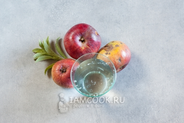 Ингредиенты для яблочного напитка со стевией