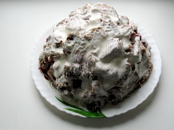 Торт пудель горкой