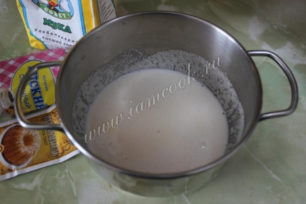 Манка залитая кефиром