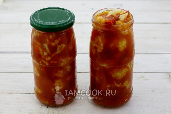 Салат из цветной капусты на зиму