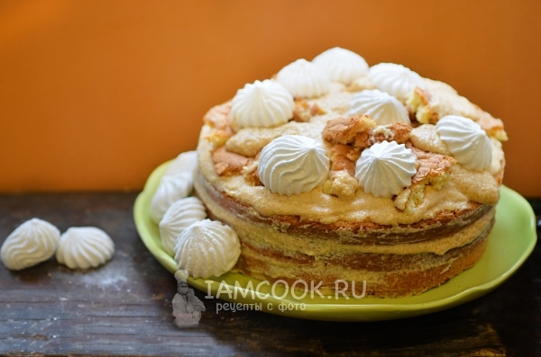 Фото заварного крема со сгущенкой