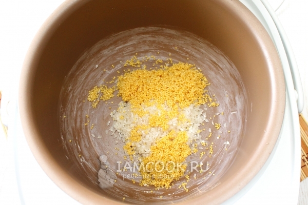 Рис и пшено в чаше мультиварки