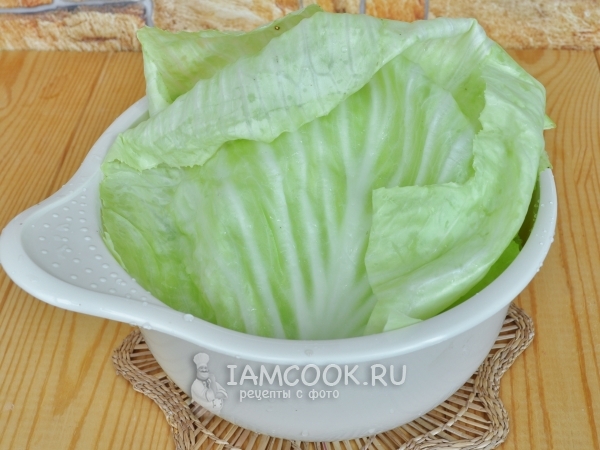 Отделить капустные листья