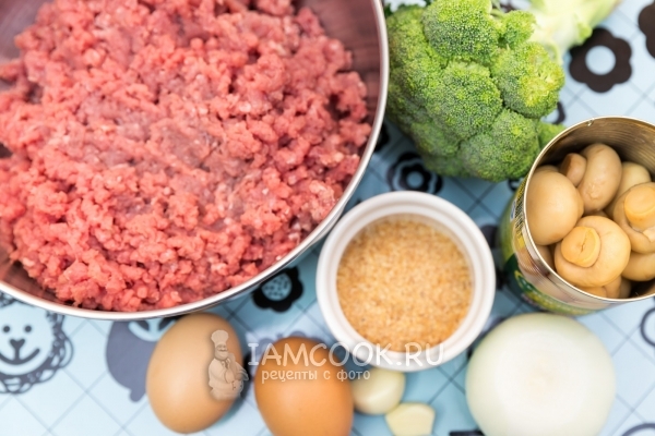 Ингредиенты для приготовления говяжьего рулета