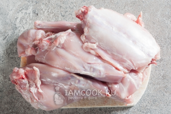 Кролика помыть и порезать