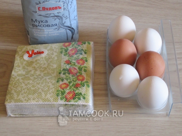 Ингредиенты для декупажа пасхальных яиц