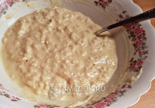 Размешать тесто