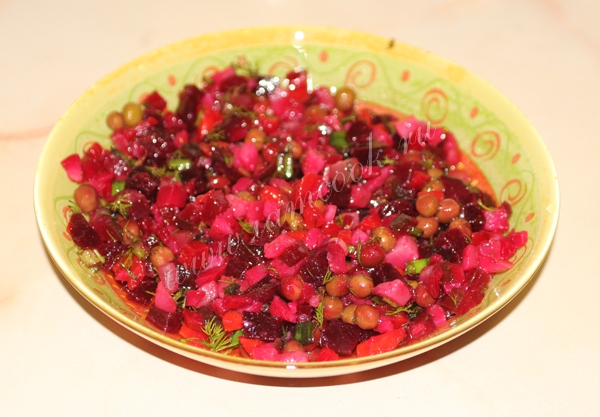 Винегрет с горошком, фото