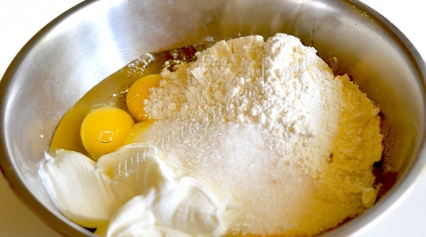 Мука, яйца, сахар