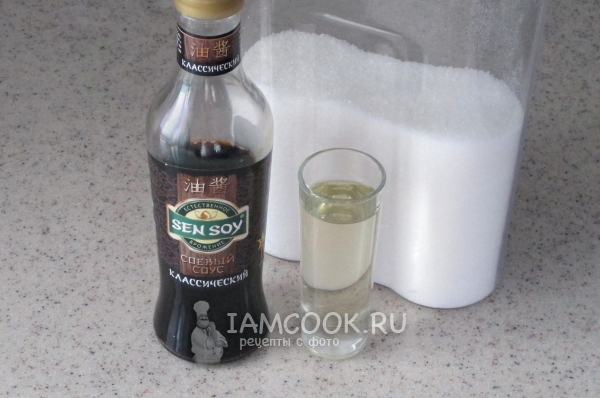 Ингредиенты для соуса унаги в домашних условиях