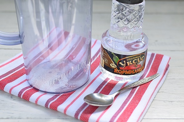 Соль с уксусом и сахаром