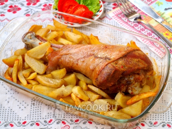 Рецепт голени индейки в духовке