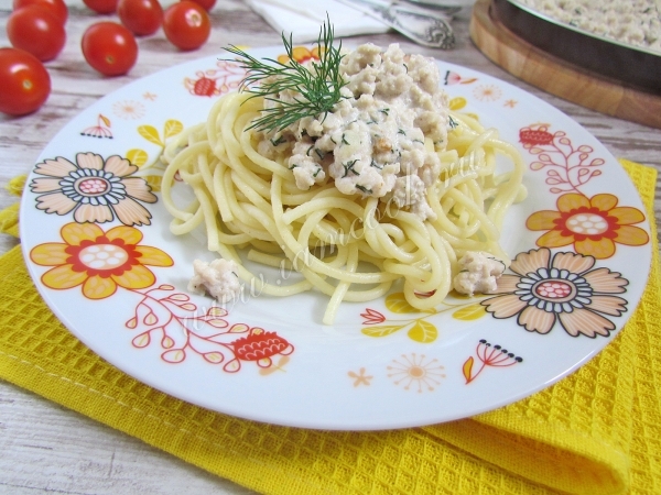 Рецепт спагетти с фаршем