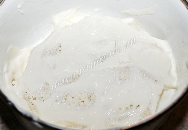 Белый хлеб в сливках