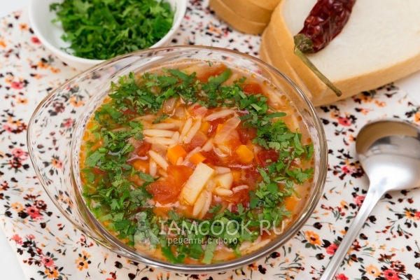 Рецепт супа с пастой Орзо