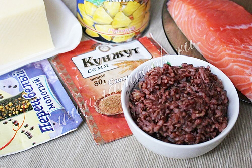 Ингредиенты для запекания семги