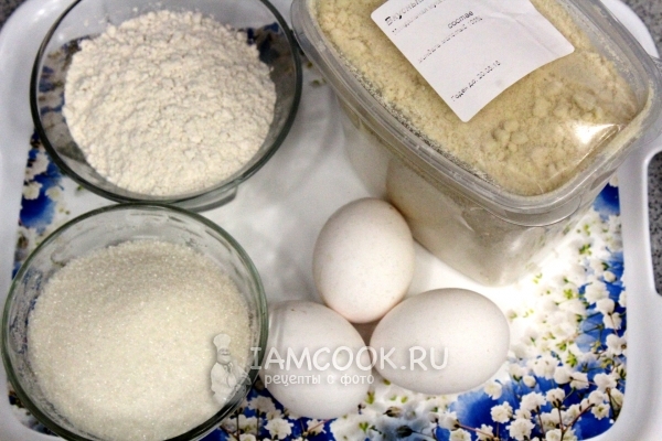 Ингредиенты для миндального печенья по госту