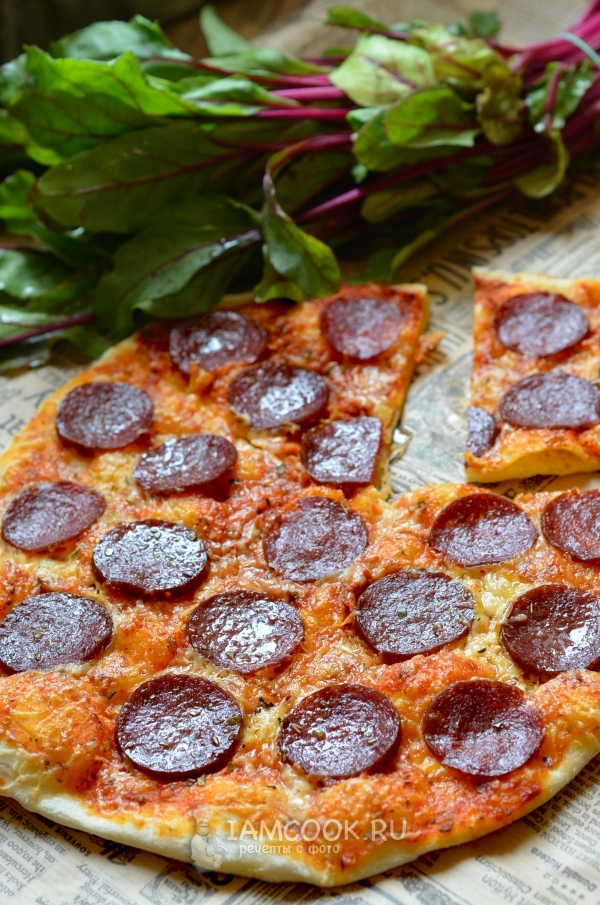 Готовая пицца Пепперони в домашних условиях