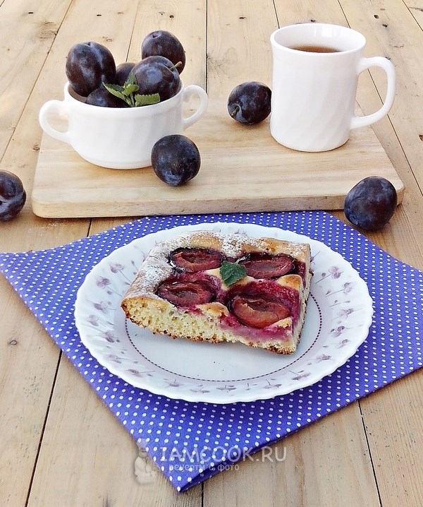 Рецепт пирога со сливами