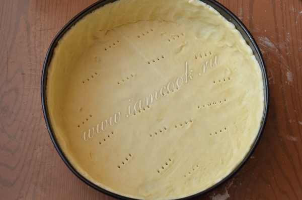 Тесто для баноффи в форме