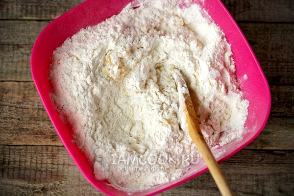 Соединить ингредиенты для теста