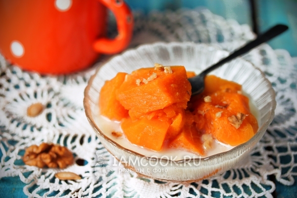 Тыква в молоке в мультиварке