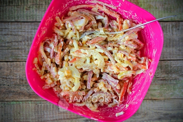 Перемешать салат