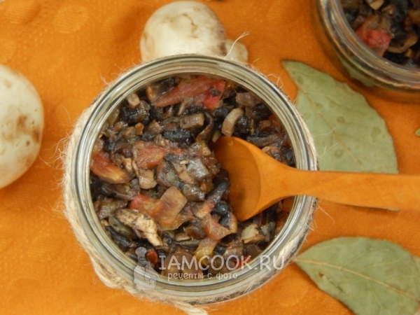 Готовая грибная икра на зиму