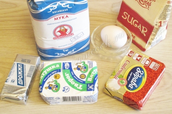 Ингредиенты для ватрушек по ГОСТ