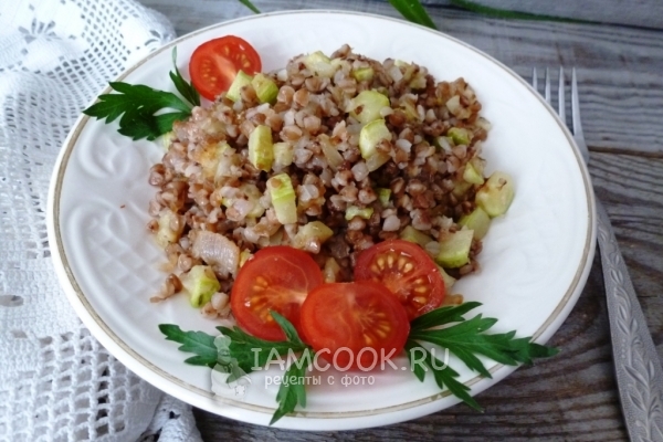 Фото гречневой каши с кабачком