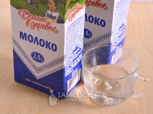 Ингредиенты для домашнего кефира на кефирных грибках