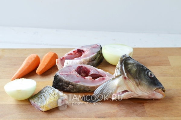 Подготовить овощи и рыбу