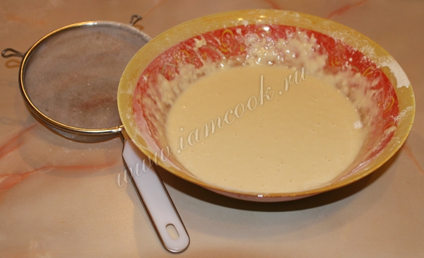 молочное тесто для оладьев