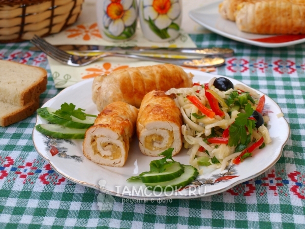Фото рулетиков из куриной грудки