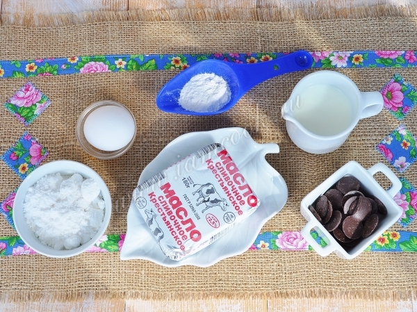 Ингредиенты для печений чайный пакетик