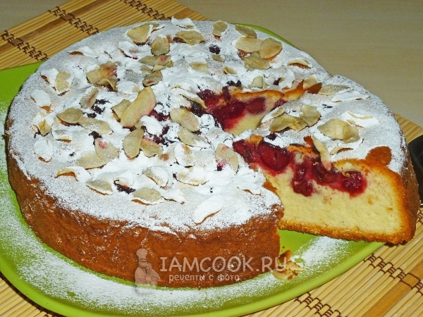 Фото Венского пирога с вишней