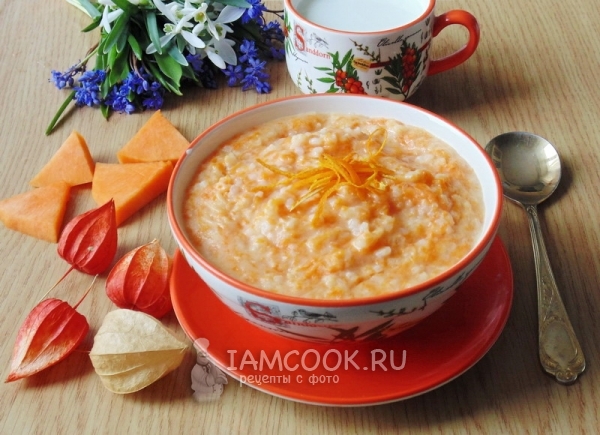 Фото каши из тыквы с рисом
