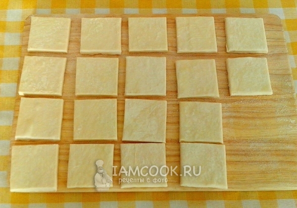 Порезать тесто на квадраты