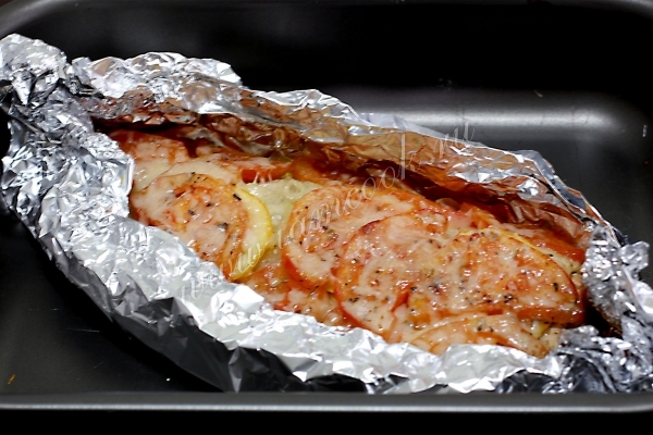 Горбуша запеченная в фольге