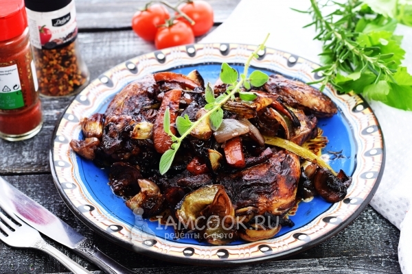 Фото петуха в вине по-бургундски