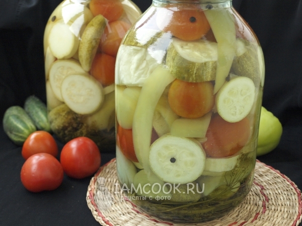 Готовое овощное ассорти на зиму