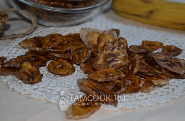 Рецепт сушеных бананов
